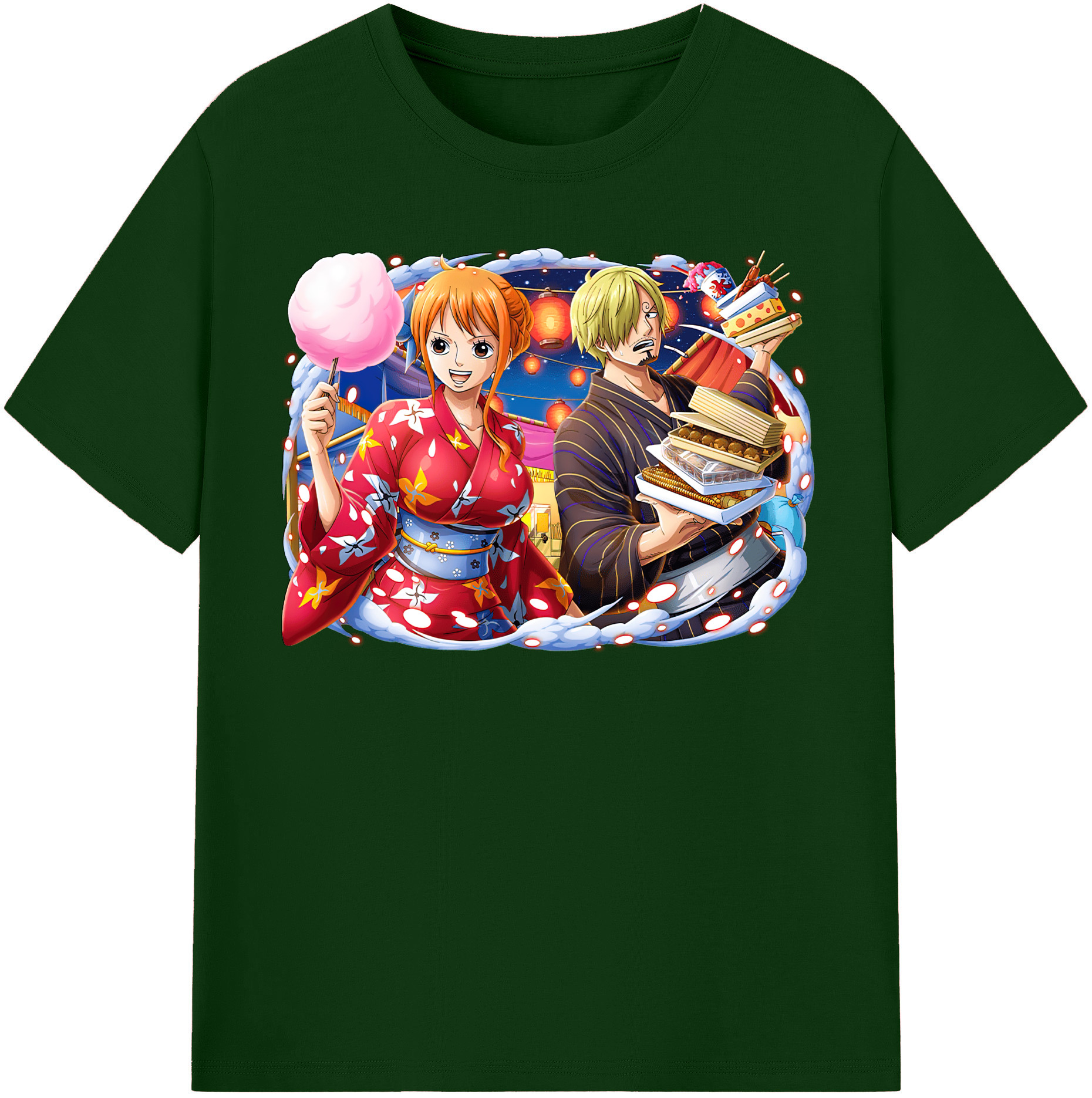 ワンピース サンジ ONE PIECE Sanji 綿100％半袖Tシャツ（フロントプリント）